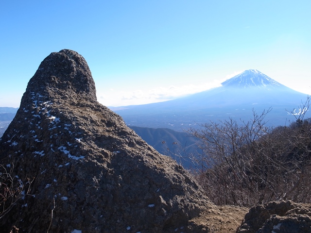 鬼ヶ岳角に富士