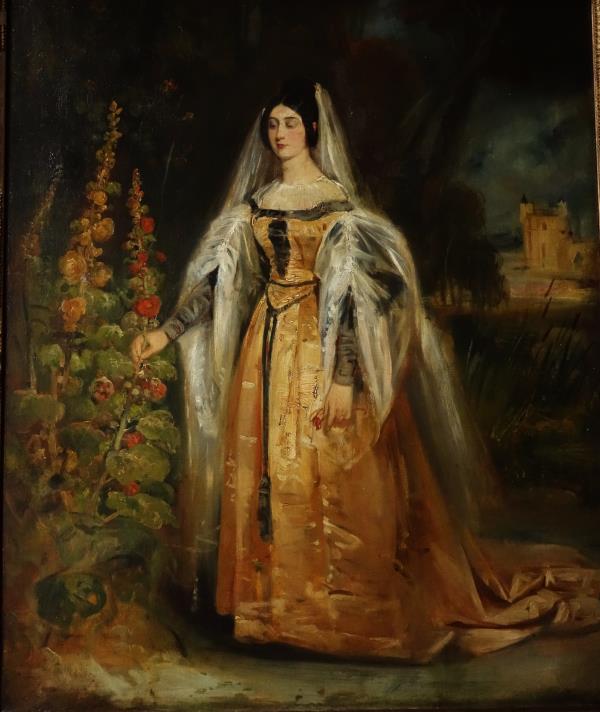 フランス１９世紀絵画 貴婦人の肖像 | 西洋アンティーク絵画館 COULOIR 