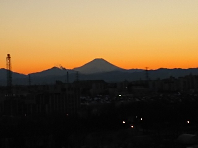 富士山夕焼け