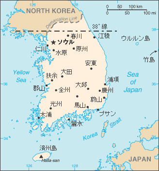 韓国地図１