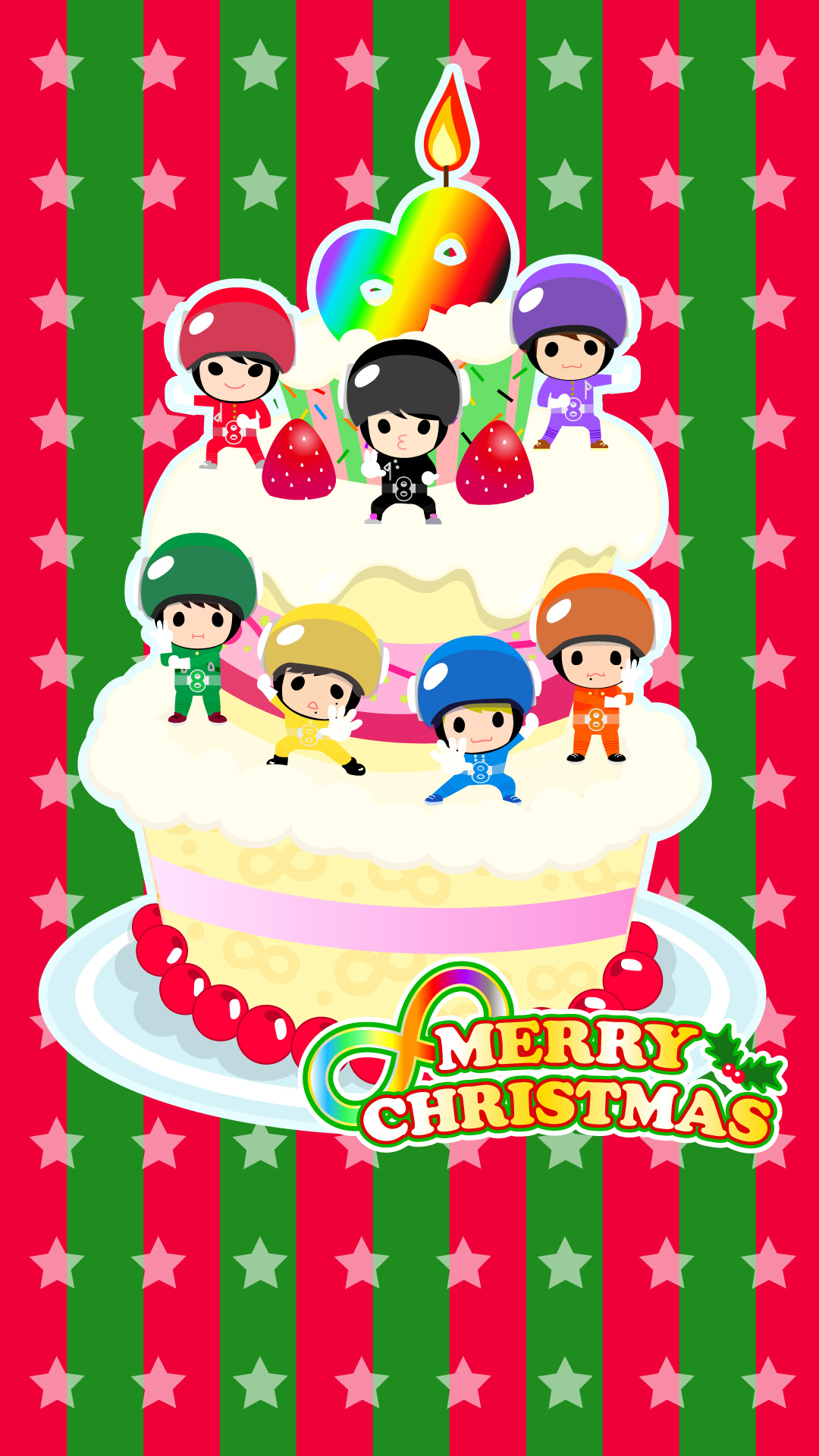 クリスマスケーキ 七色パラメータ