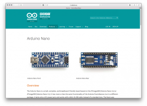 Arduino NanoのWebページ